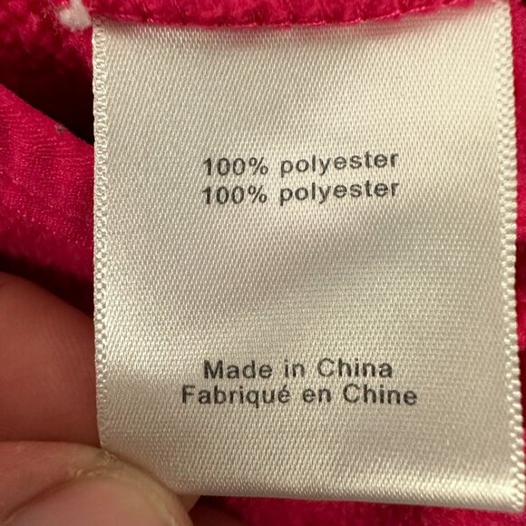 Champion Performance Size XL Womens Pink Bonded Micro Fleece Jacket Hood - Picture 5 of 6